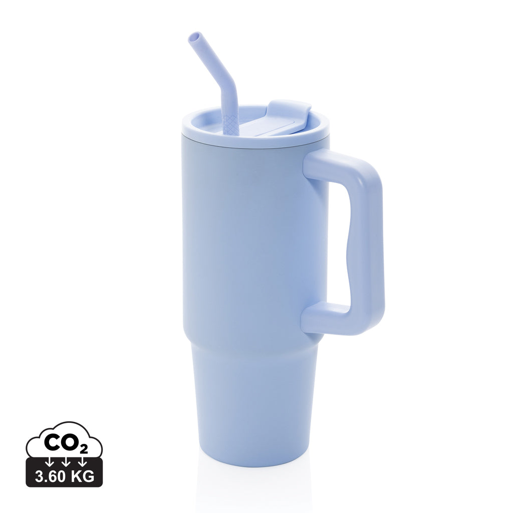 Embrace deluxe RCS recycled stainless steel tumbler 900ml - Light Blue