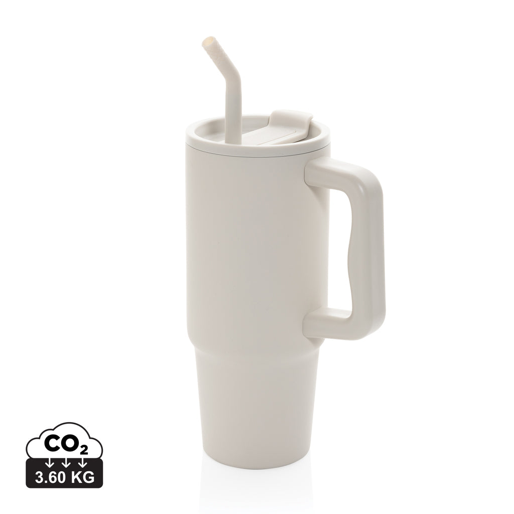 Embrace deluxe RCS recycled stainless steel tumbler 900ml - Beige