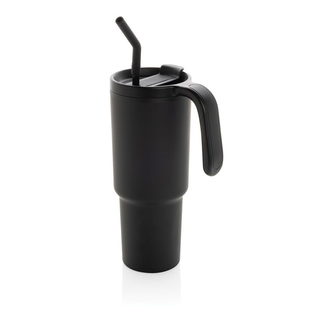 Graphic 360 RCS certified recycled steel tumbler 900ml - Black