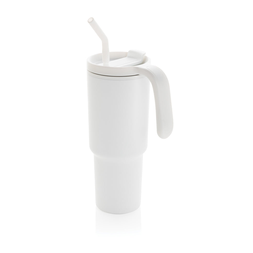 Graphic 360 RCS certified recycled steel tumbler 900ml - White
