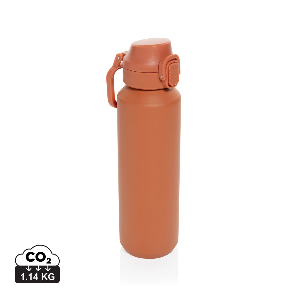 Via RCS Re-steel lockable sport bottle 600ML - Orange