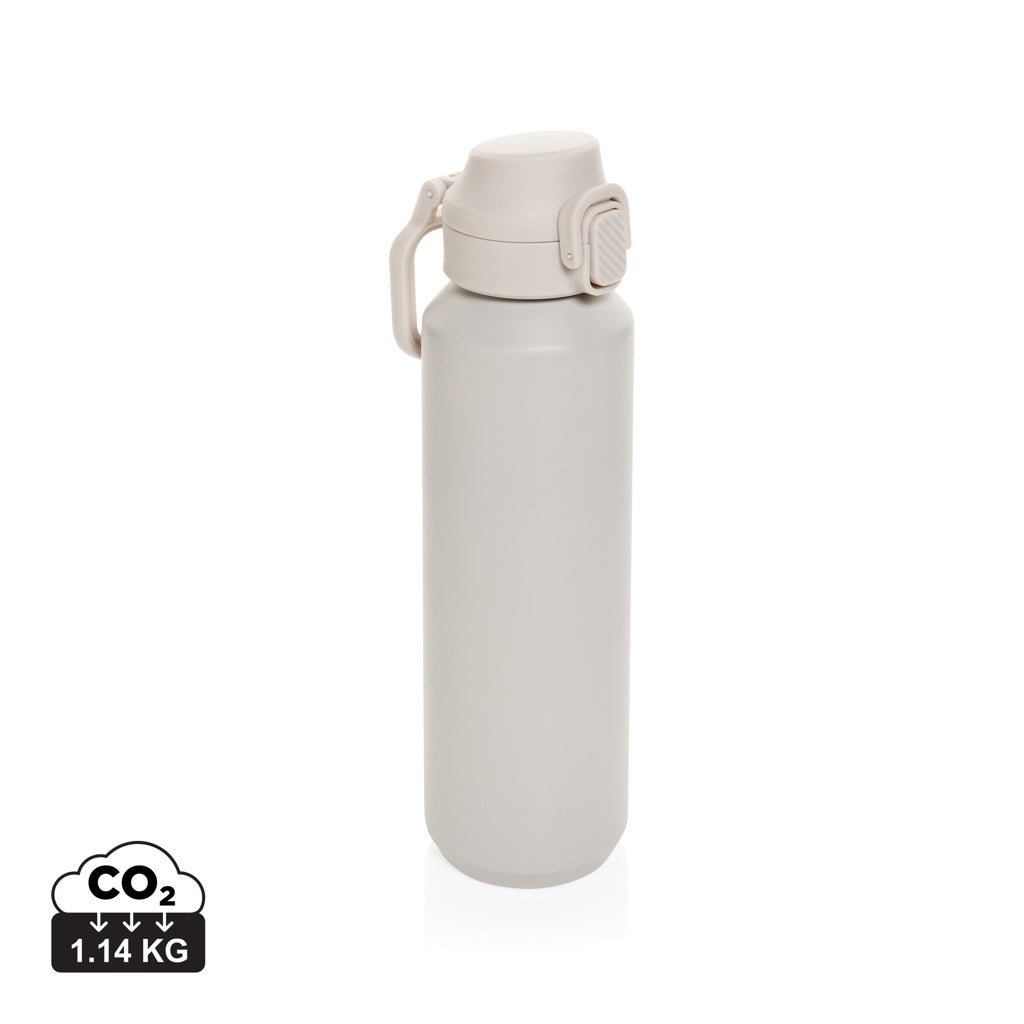Via RCS Re-steel lockable sport bottle 600ML - Beige