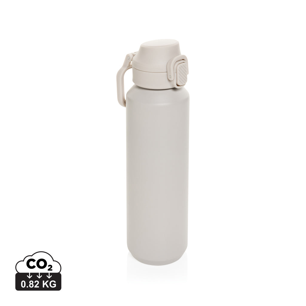 Via RCS Re-steel lockable sport bottle 600ML - Beige