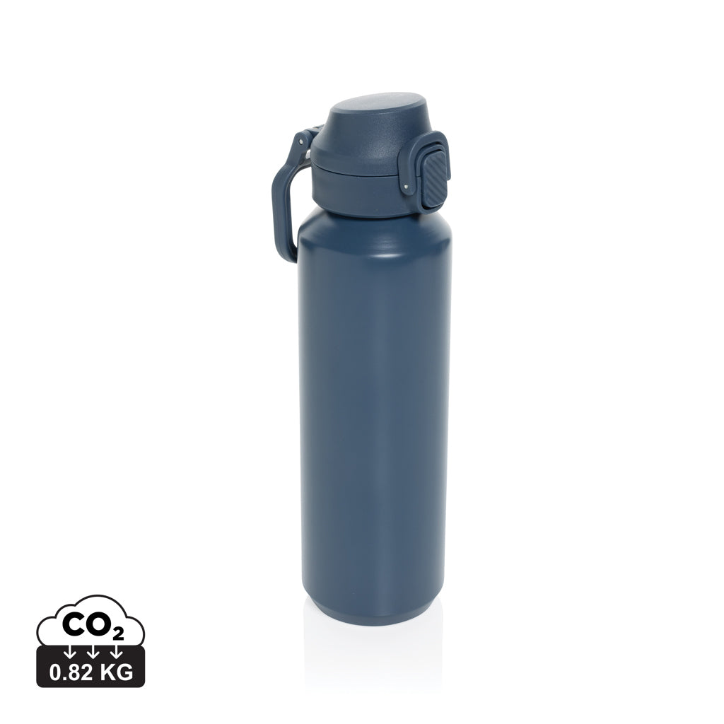Via RCS Re-steel lockable sport bottle 600ML - Navy