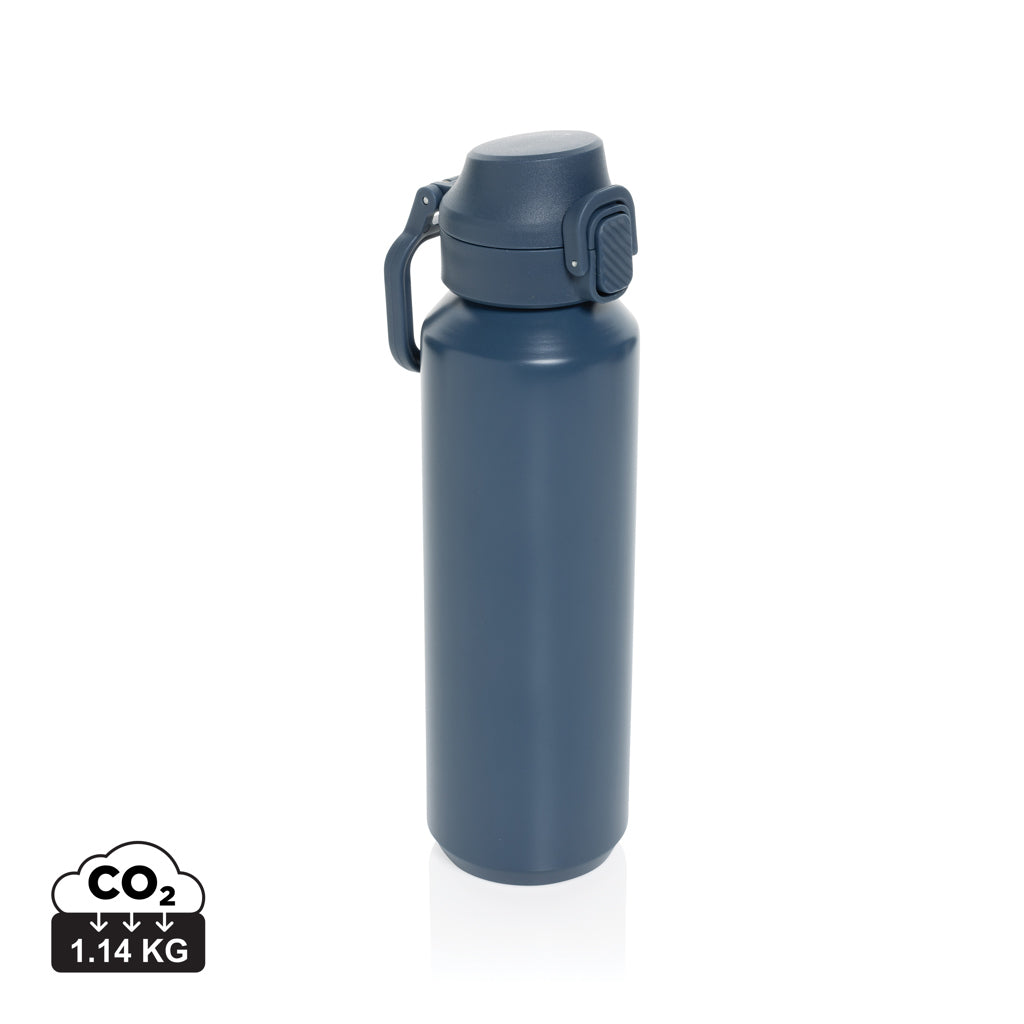 Via RCS Re-steel lockable sport bottle 600ML - Navy