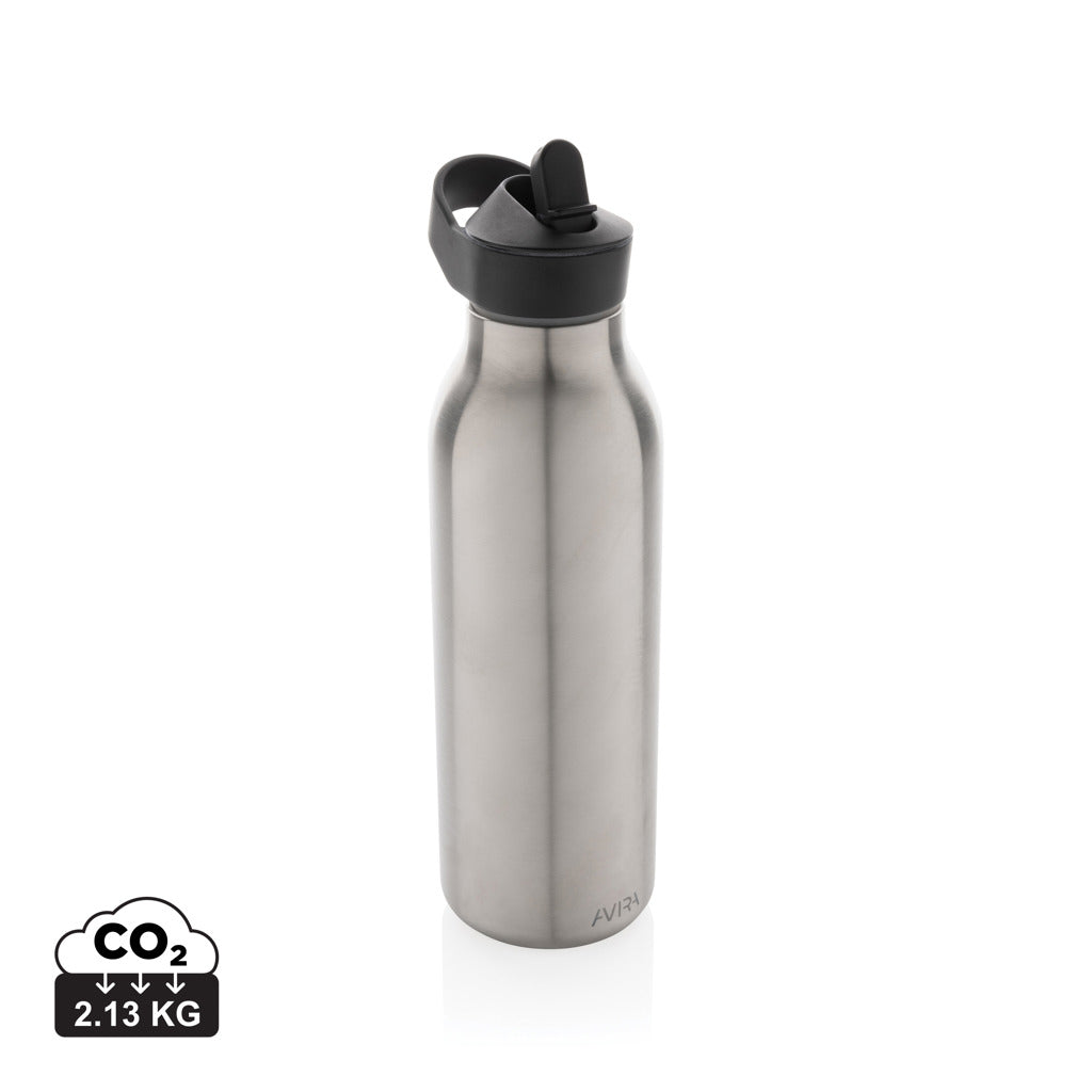 Avira Ara RCS Re-steel fliptop water bottle 500ml - Silver