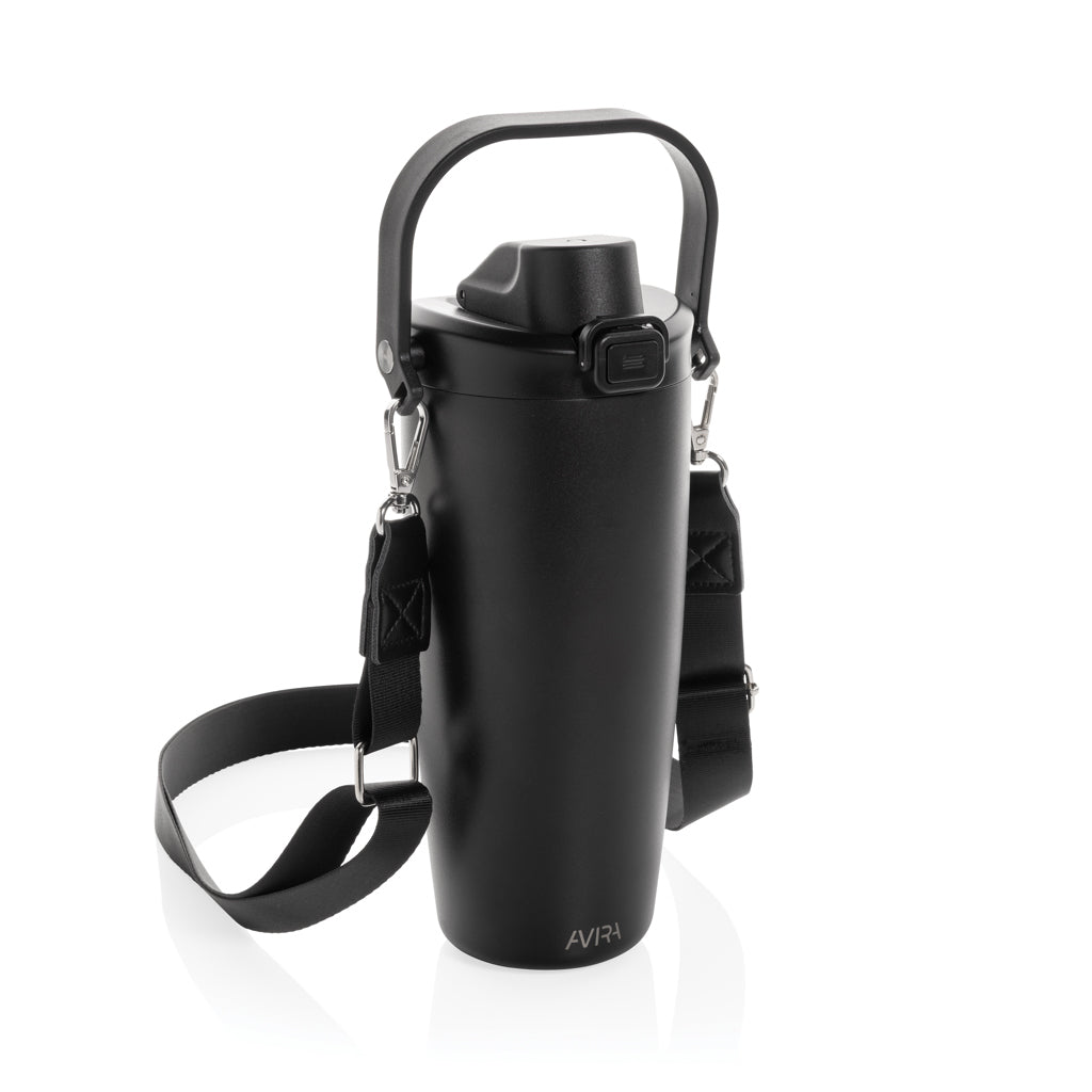 Avira Ayala RCS re-steel duosip lockable crossbody tumbler - Black