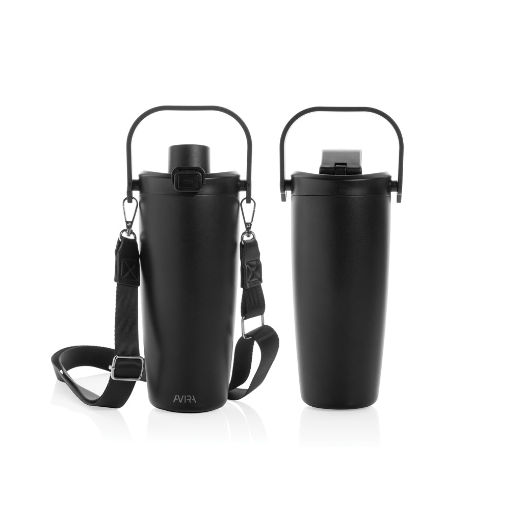 Avira Ayala RCS re-steel duosip lockable crossbody tumbler - Black