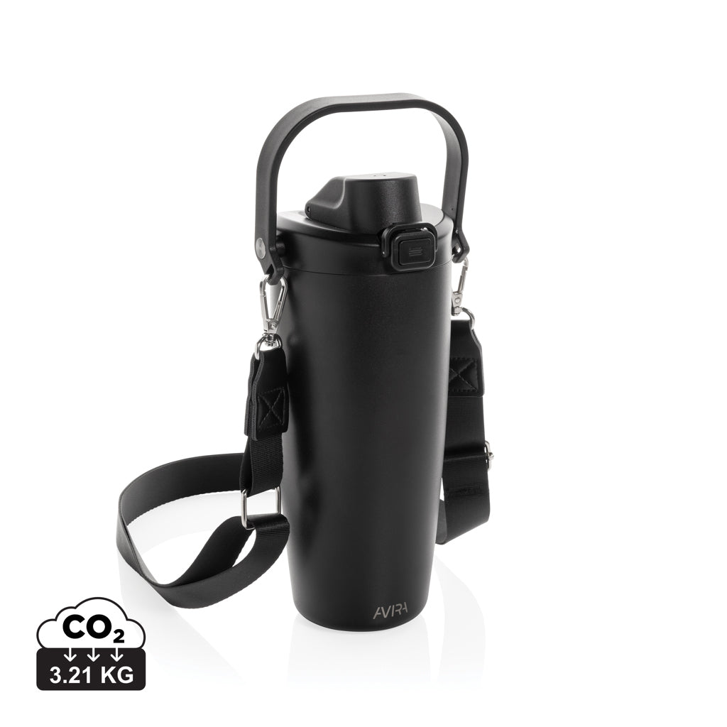 Avira Ayala RCS re-steel duosip lockable crossbody tumbler - Black