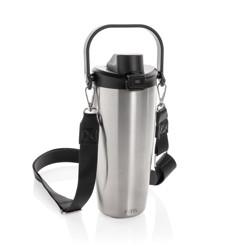 Avira Ayala RCS re-steel duosip lockable crossbody tumbler - Silver