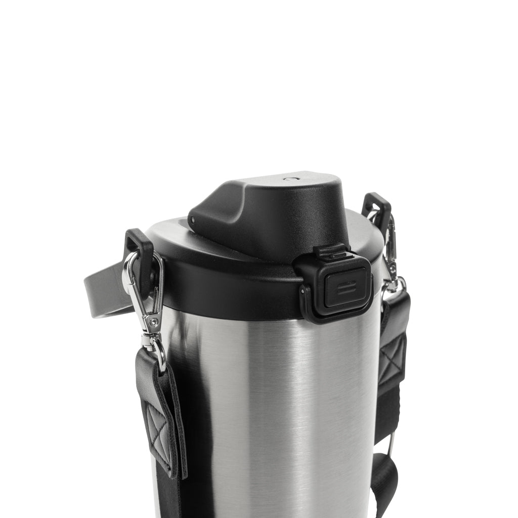 Avira Ayala RCS re-steel duosip lockable crossbody tumbler - Silver