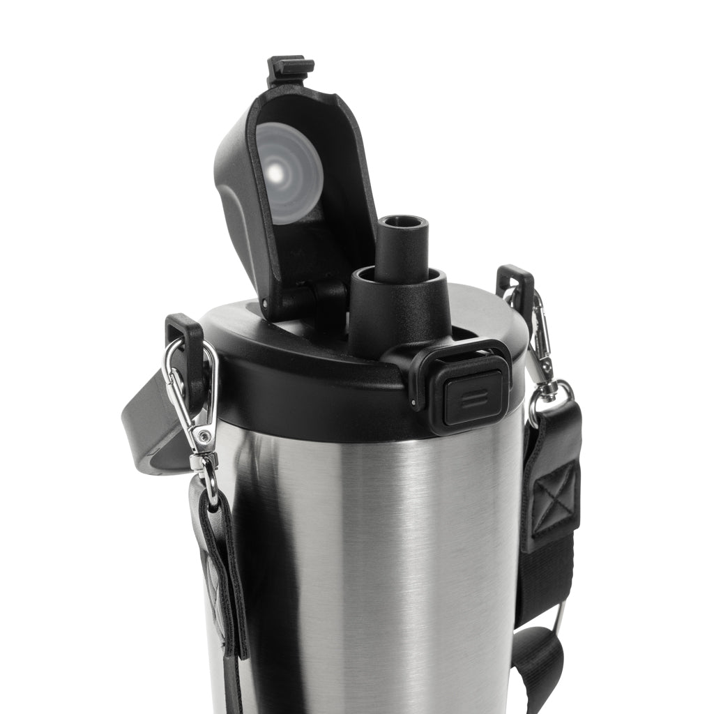 Avira Ayala RCS re-steel duosip lockable crossbody tumbler - Silver