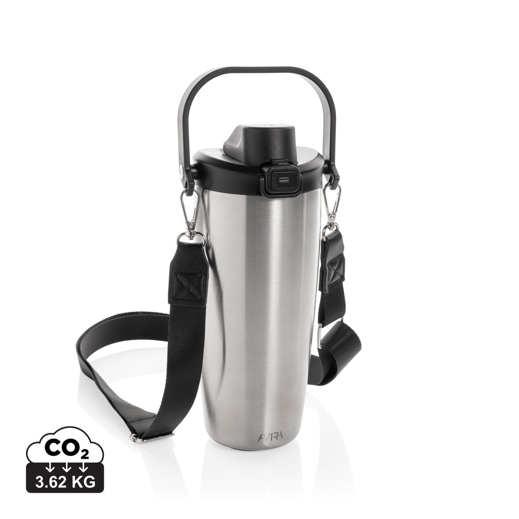 Avira Ayala RCS re-steel duosip lockable crossbody tumbler - Silver