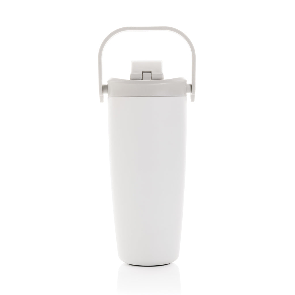 Avira Ayala RCS re-steel duosip lockable crossbody tumbler - White