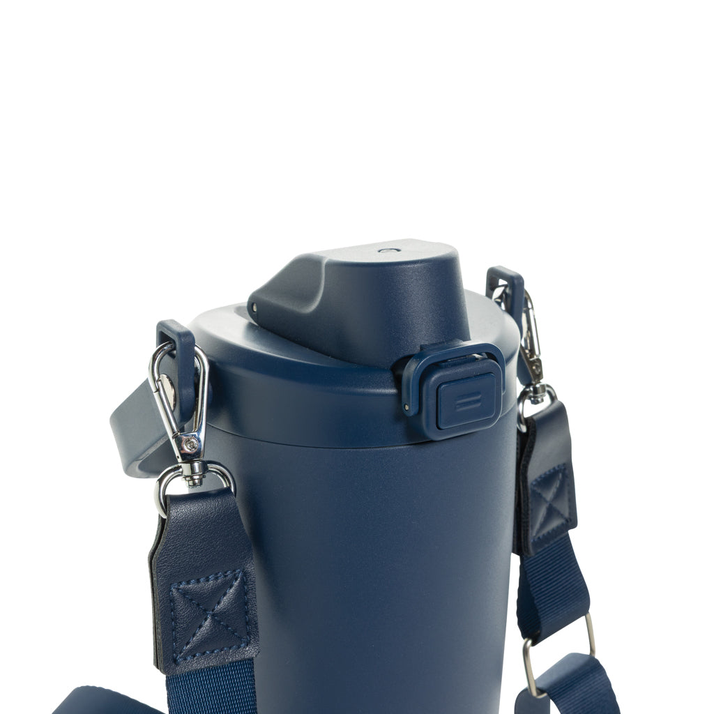 Avira Ayala RCS re-steel duosip lockable crossbody tumbler - Navy