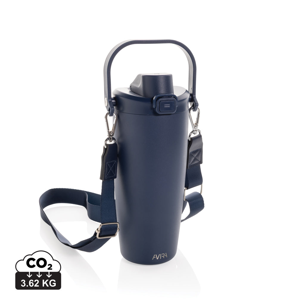 Avira Ayala RCS re-steel duosip lockable crossbody tumbler - Navy