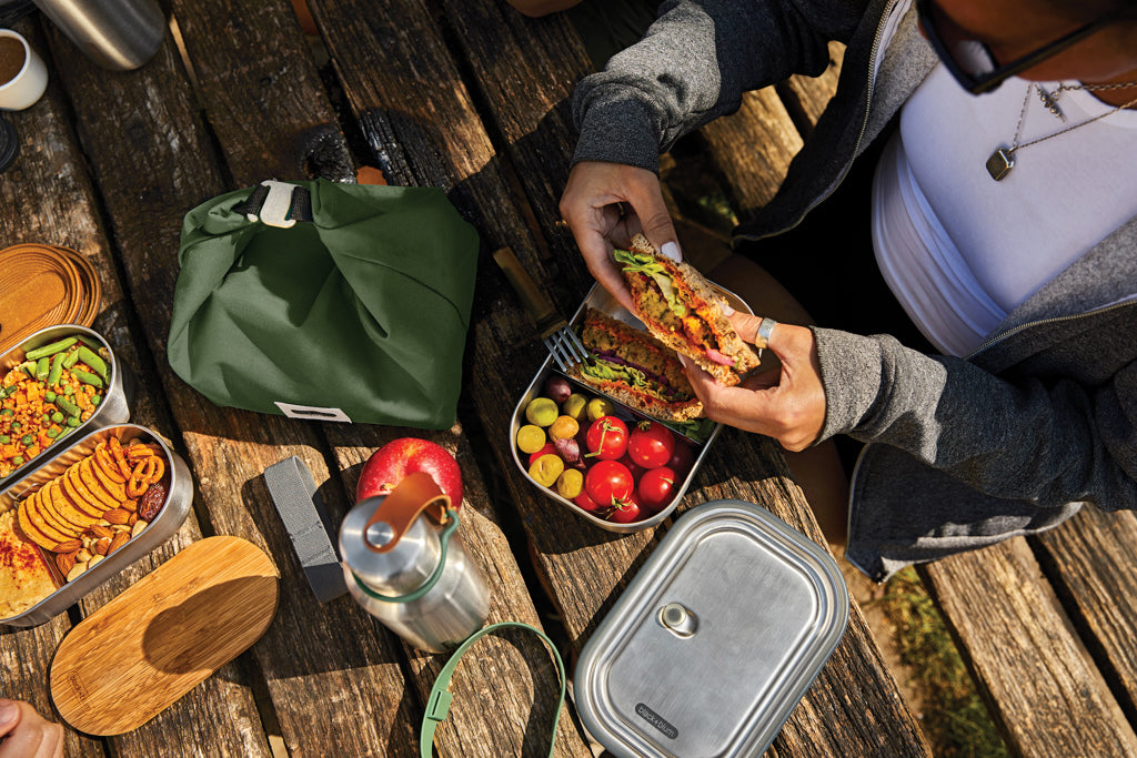 Black+Blum Stainless Steel Lunch Box Large - Olive Green
