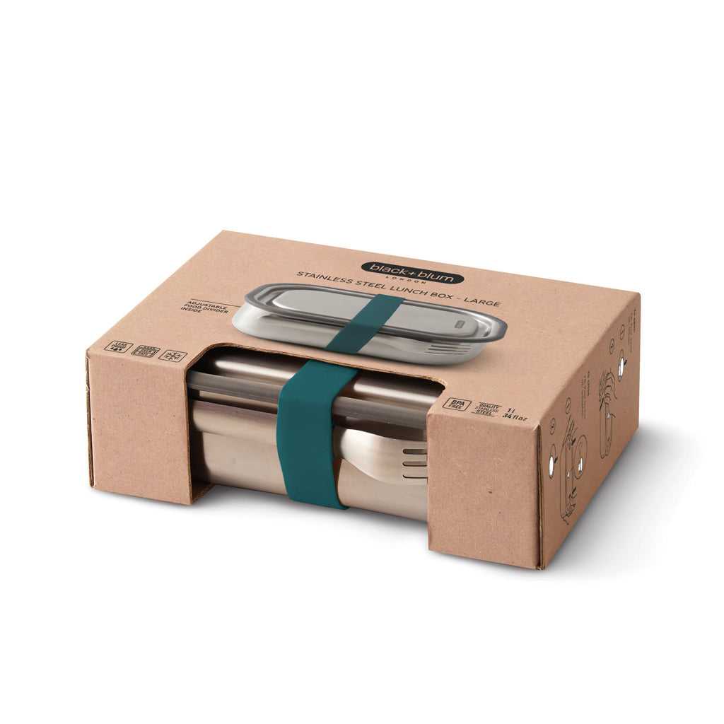 Black+Blum Stainless Steel Lunch Box Large - Turquoise
