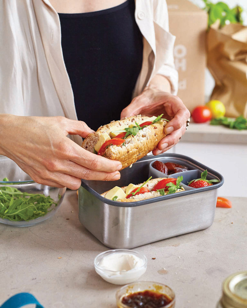 Black+Blum Stainless Steel Sandwich Box Large - Turquoise