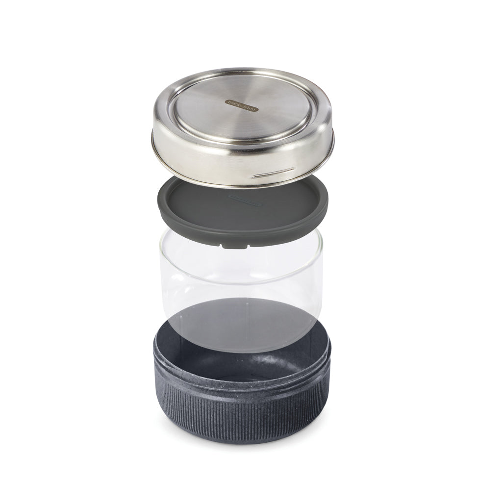 Black+Blum Glass Lunch Bowl 750ml - Silver