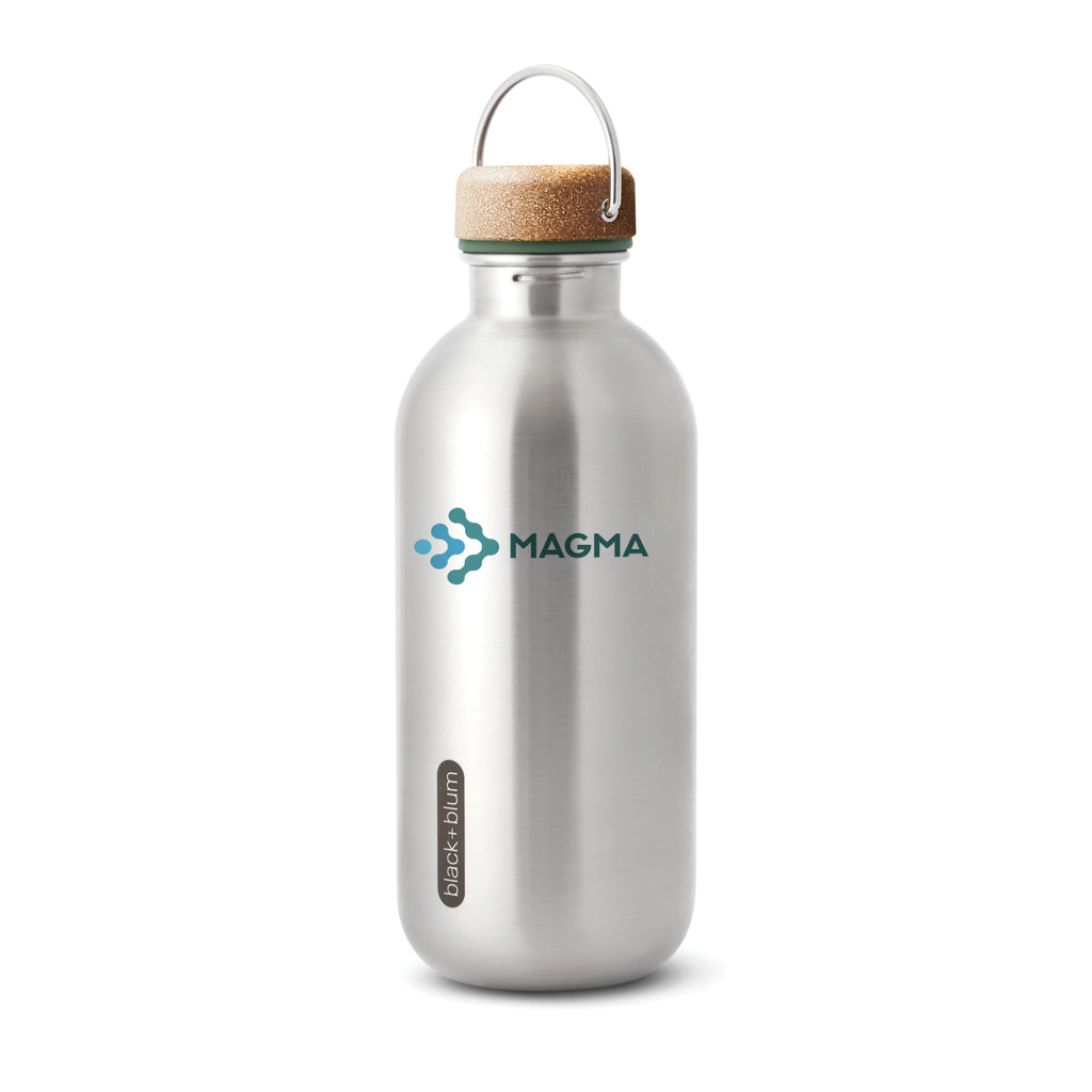 Black+Blum Steel Water Bottle 600ml - Olive Green