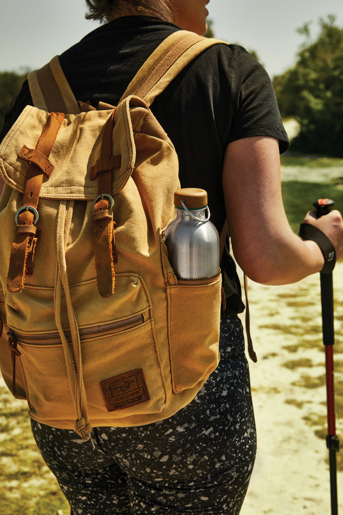 Black+Blum Steel Water Bottle 600ml - Olive Green