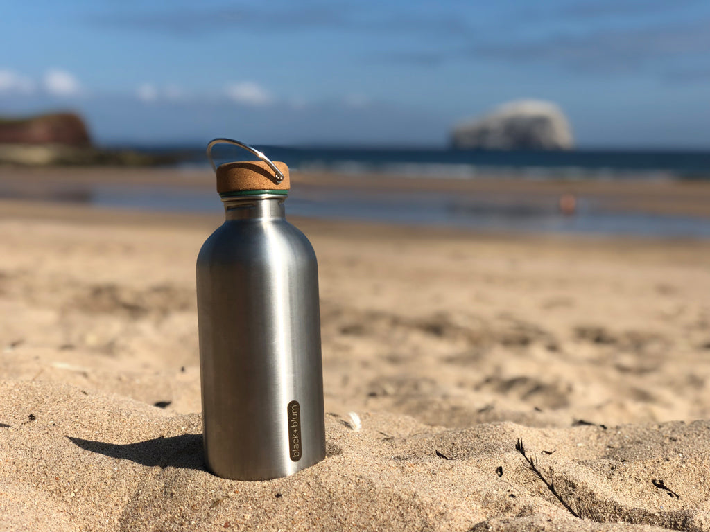 Black+Blum Steel Water Bottle 600ml - Olive Green