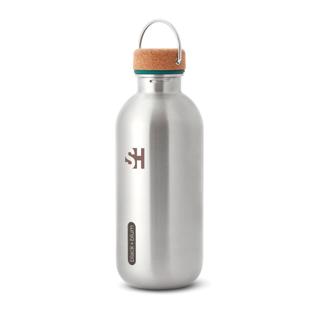 Black+Blum Steel Water Bottle 600ml - Turquoise