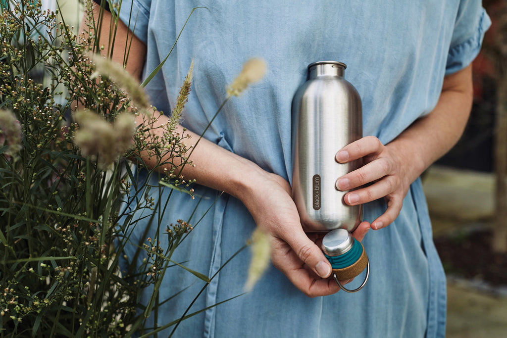 Black+Blum Steel Water Bottle 600ml - Turquoise