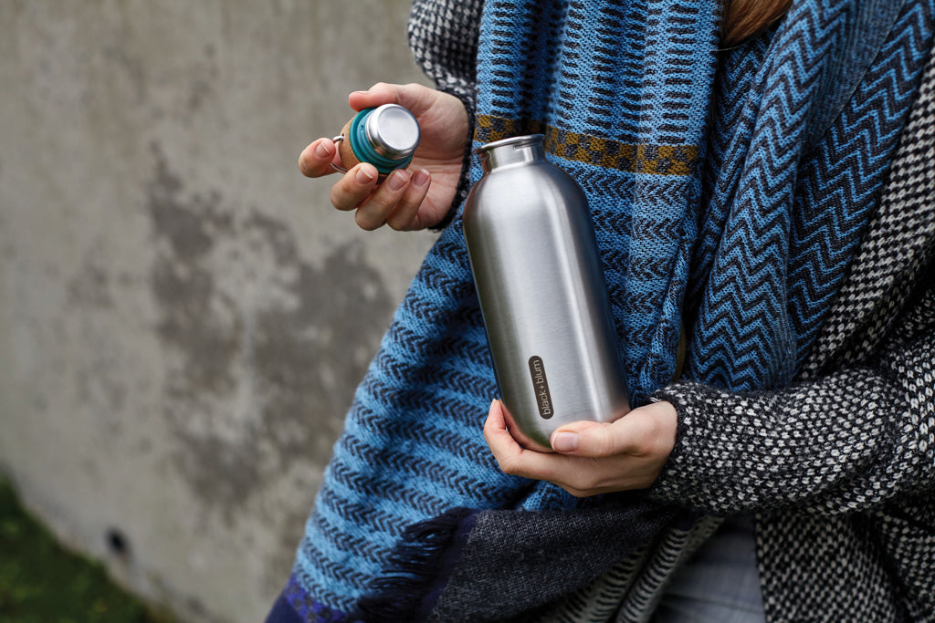 Black+Blum Steel Water Bottle 600ml - Turquoise