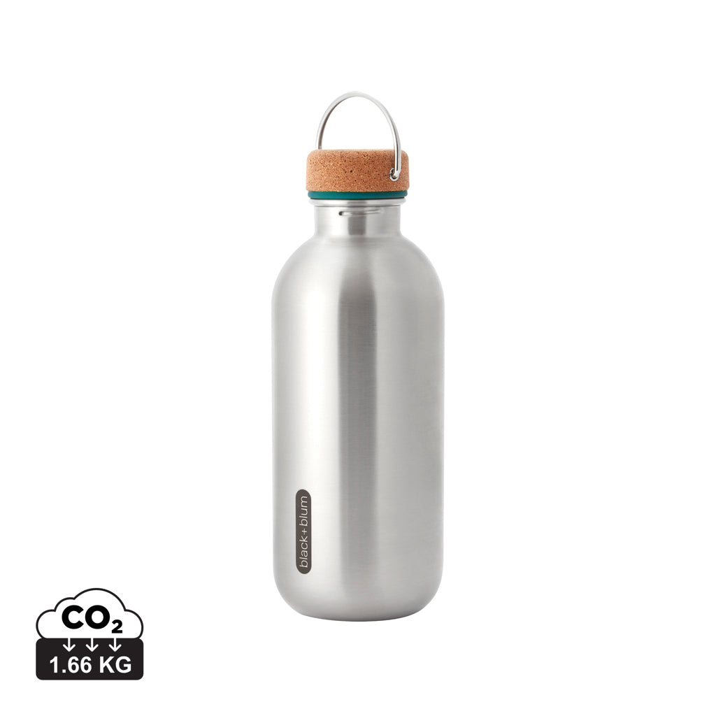 Black+Blum Steel Water Bottle 600ml - Turquoise