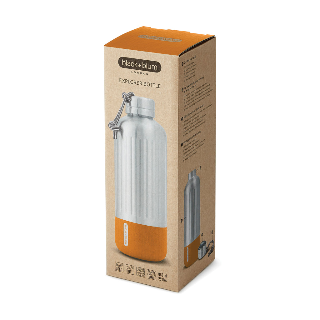 Black+Blum Explorer Insulated Bottle Large 850ml - Orange