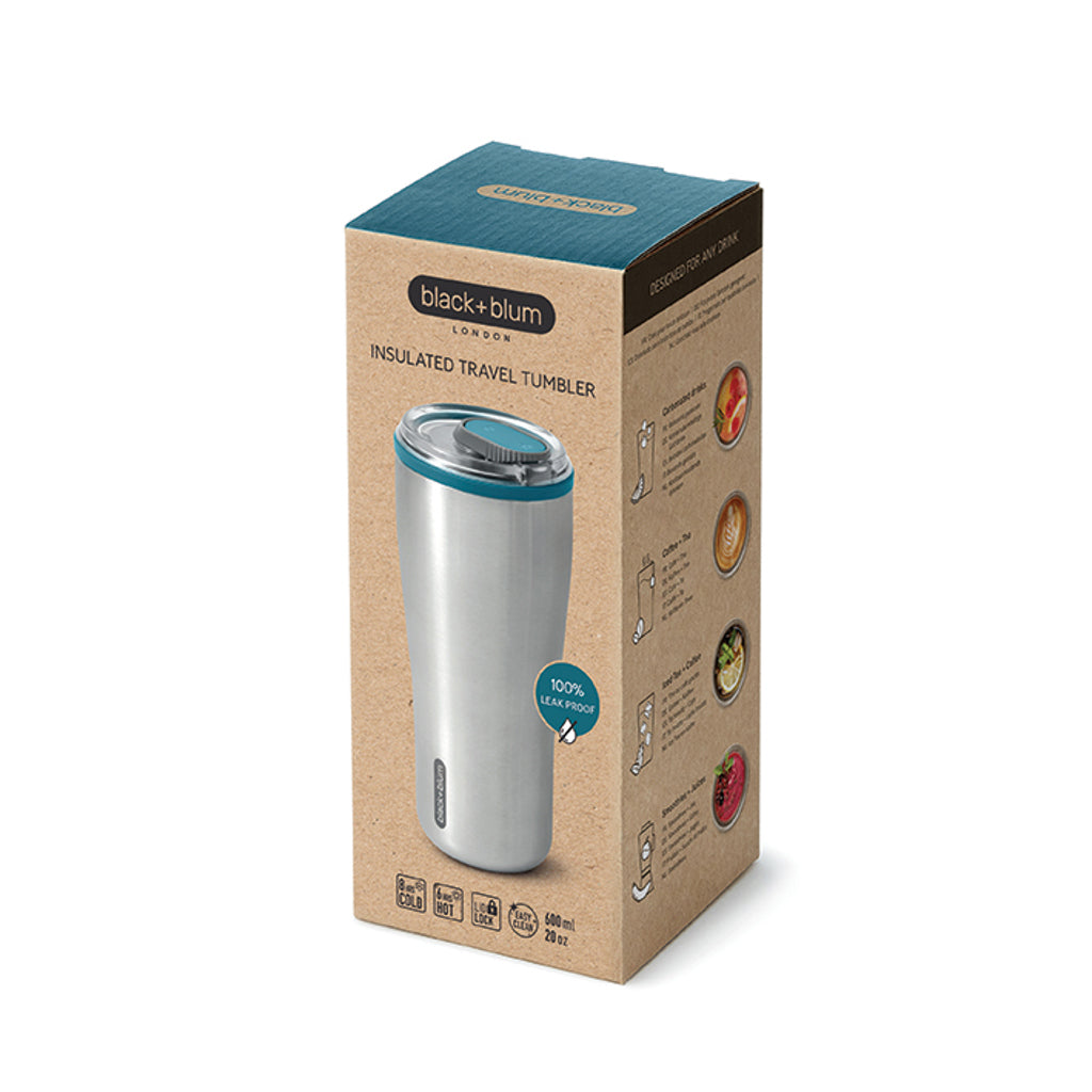 Black+Blum Insulated Travel Tumbler 600ml - Turquoise