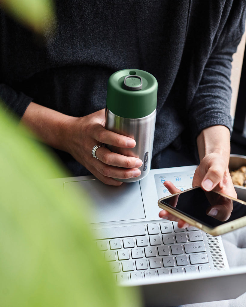 Black+Blum Insulated Leakproof Travel Cup Stainless Steel - Olive Green