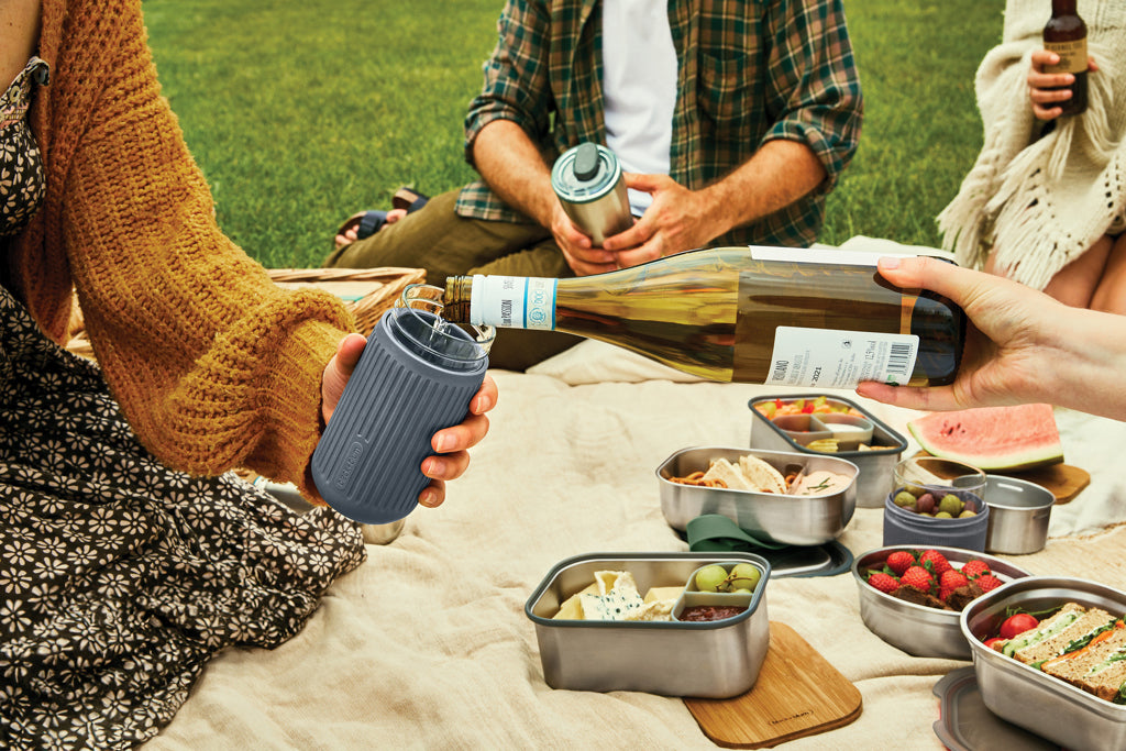Black+Blum Glass Travel Cup 340ML - Grey