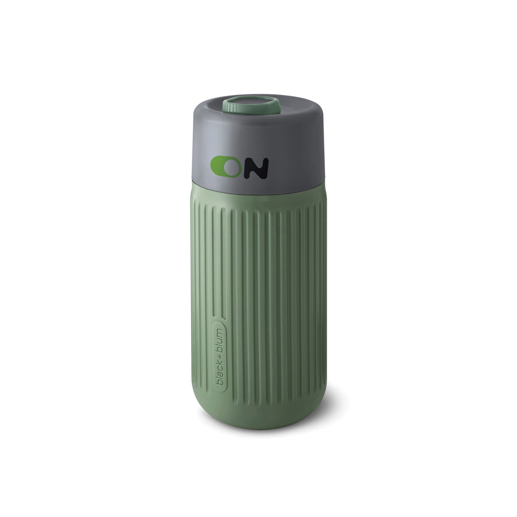 Black+Blum Glass Travel Cup 340ML - Olive Green