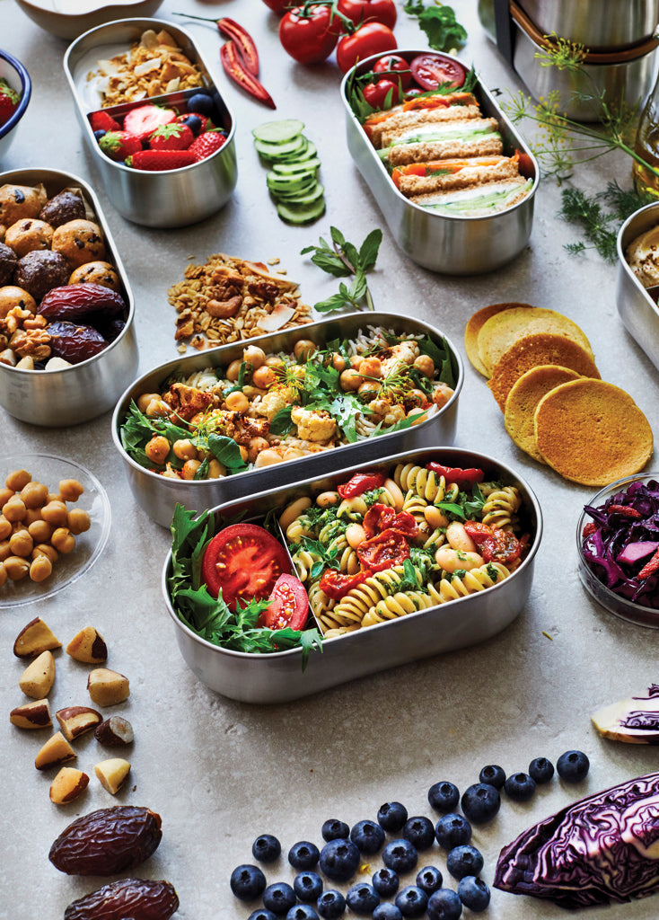 Black+Blum Stainless Steel Double Bento Box - Grey