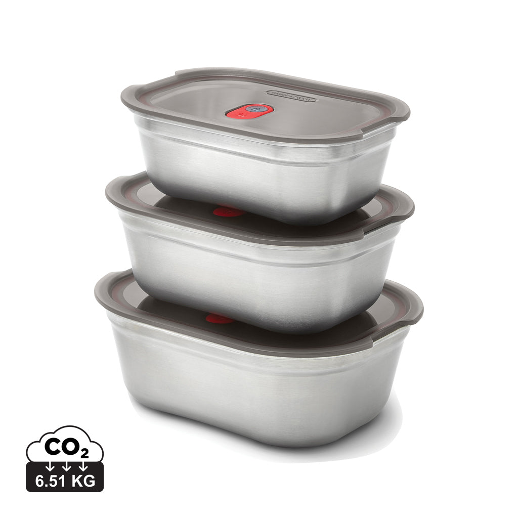 Black+Blum Mealprep Box 3pcs Set Small, Medium, Large - Grey
