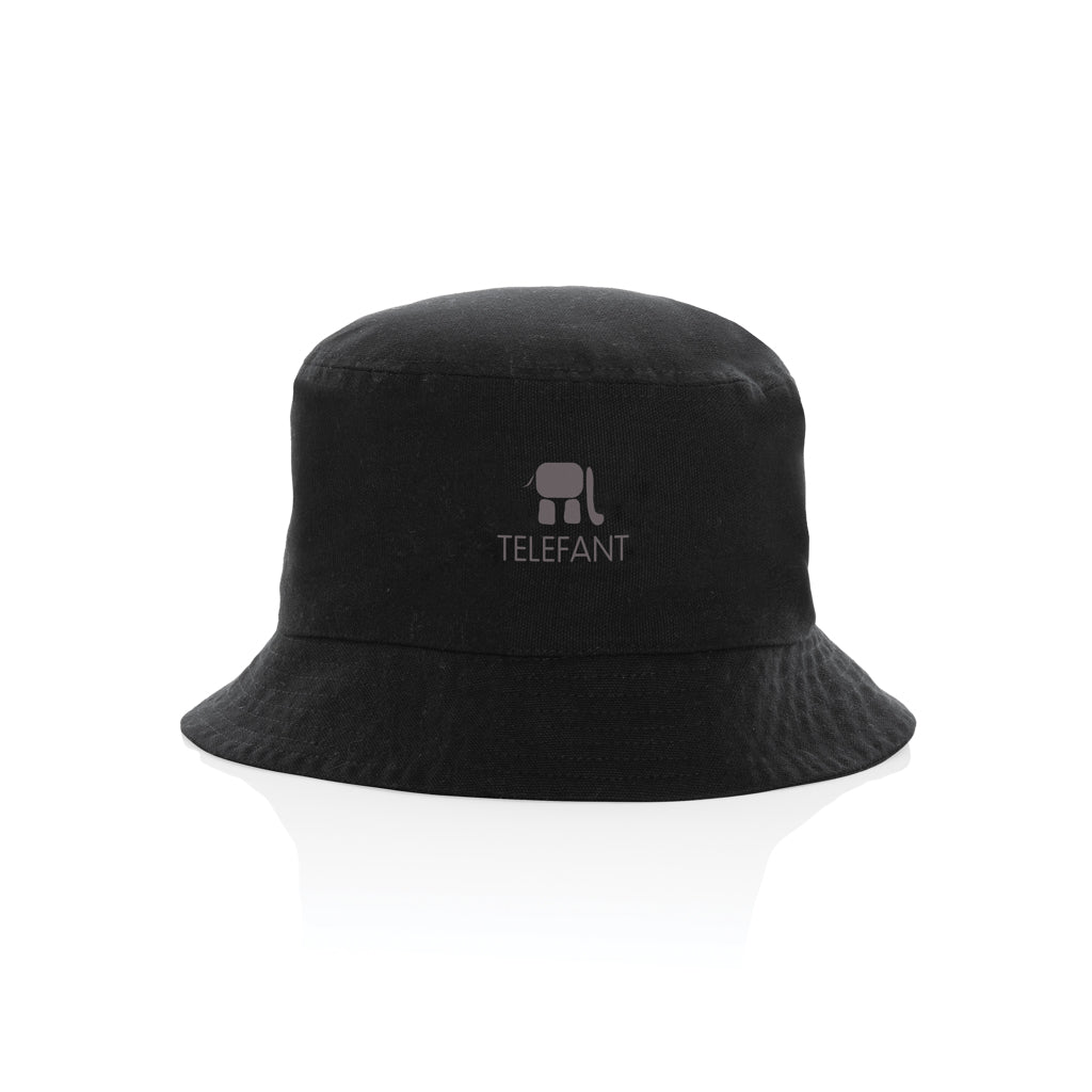 Impact Aware™ 285 gsm rcanvas one size bucket hat undyed - Black
