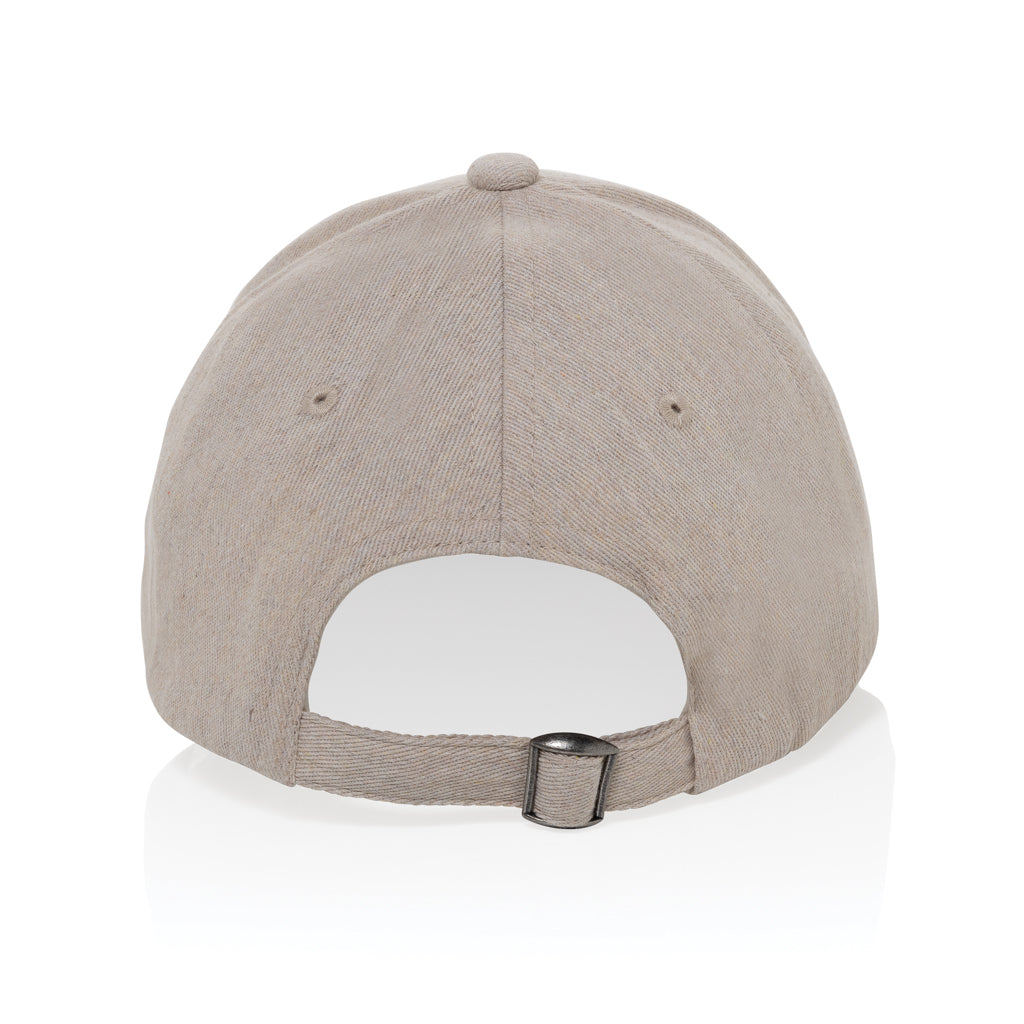 Milo AWARE™ recycled heather 6 panel cap 200gr - Off White