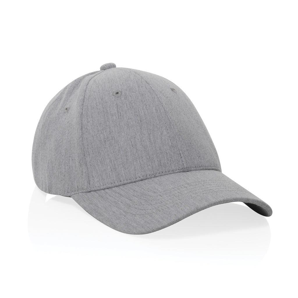 Milo AWARE™ recycled heather 6 panel cap 200gr - Grey