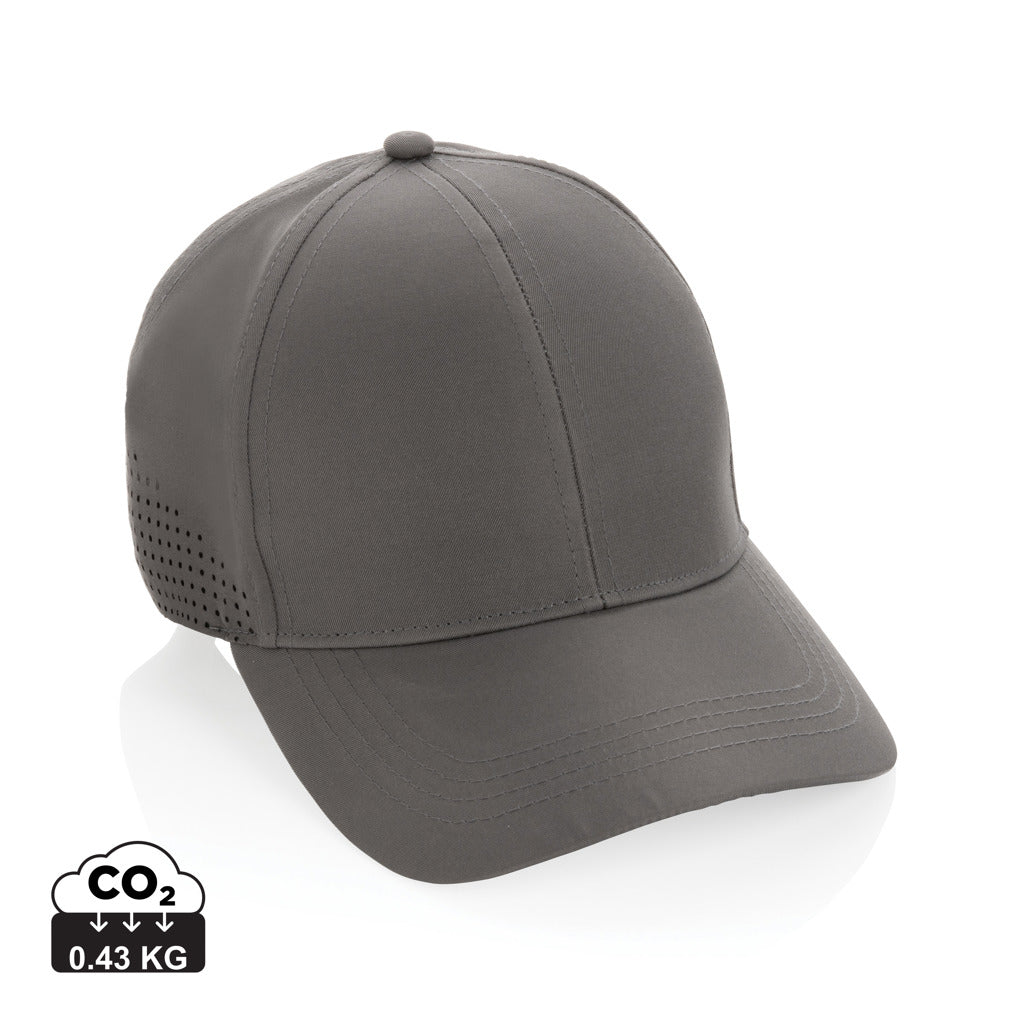 Impact AWARE™ RPET 6 panel sports cap - Grey
