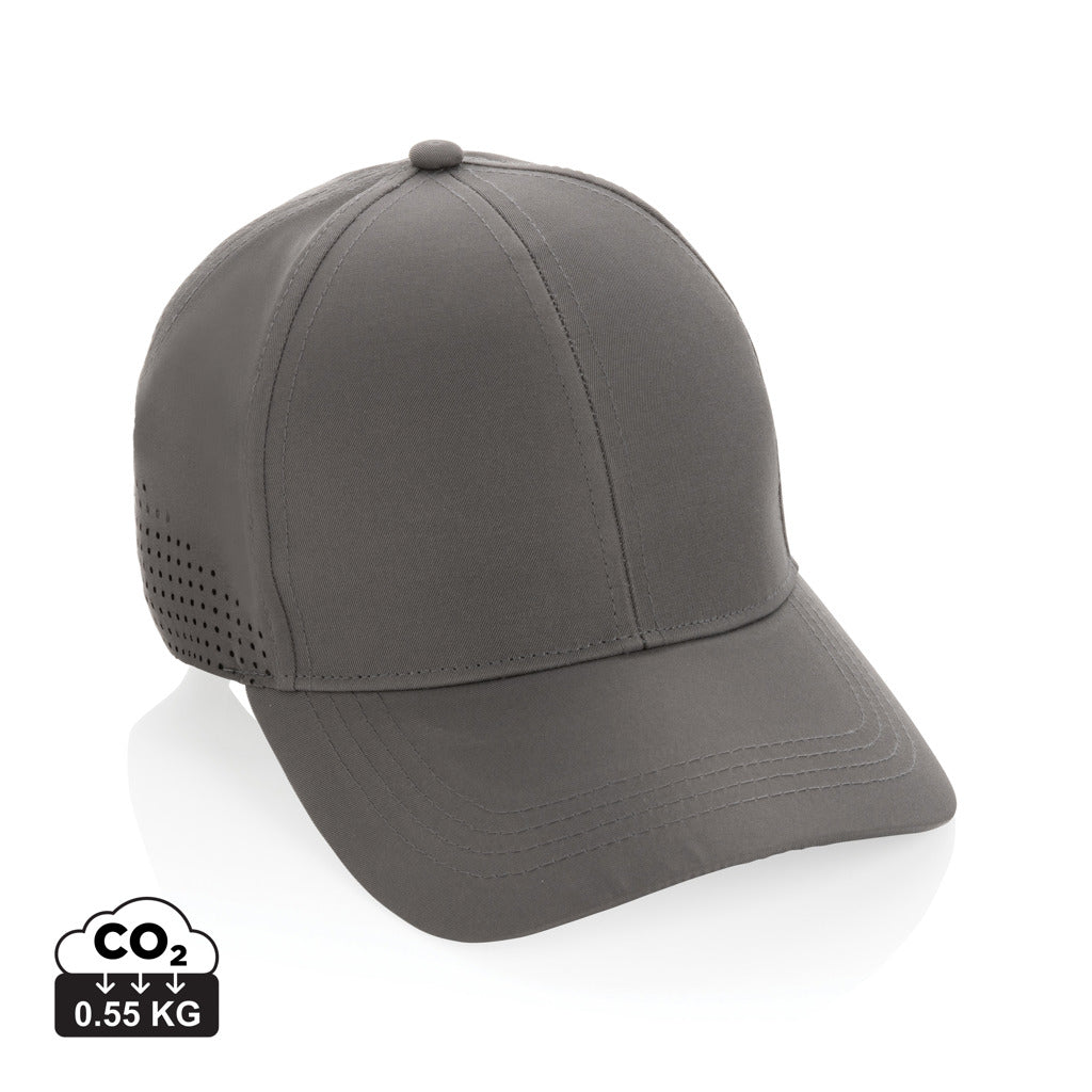 Impact AWARE™ RPET 6 panel sports cap - Grey