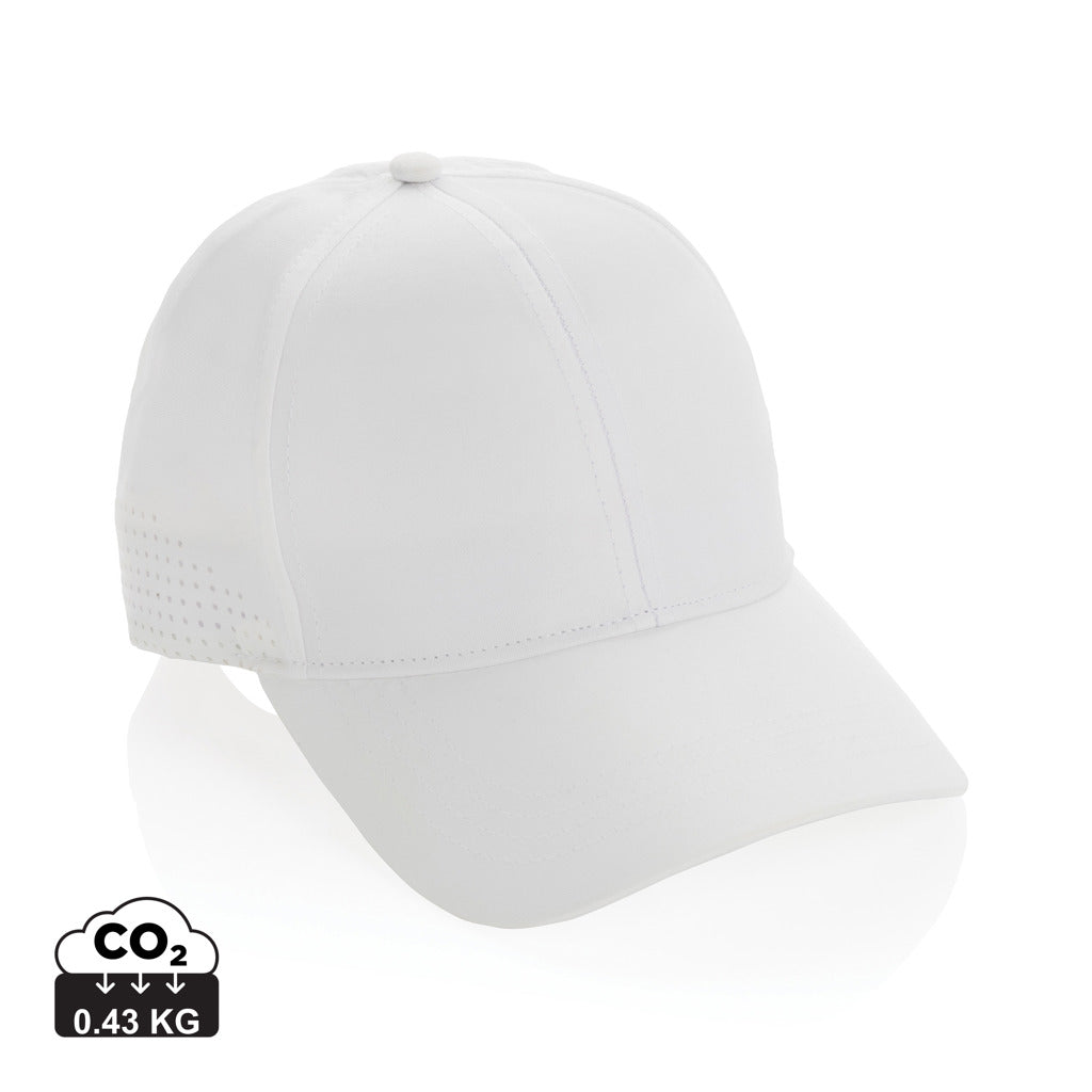 Impact AWARE™ RPET 6 panel sports cap - White