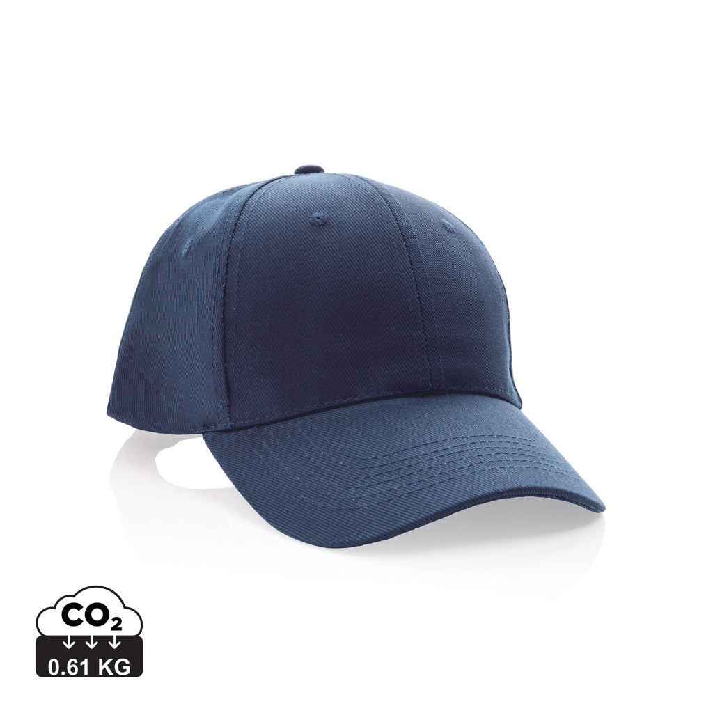 Impact 6 panel 280gr Recycled cotton cap with AWARE™ tracer - Navy