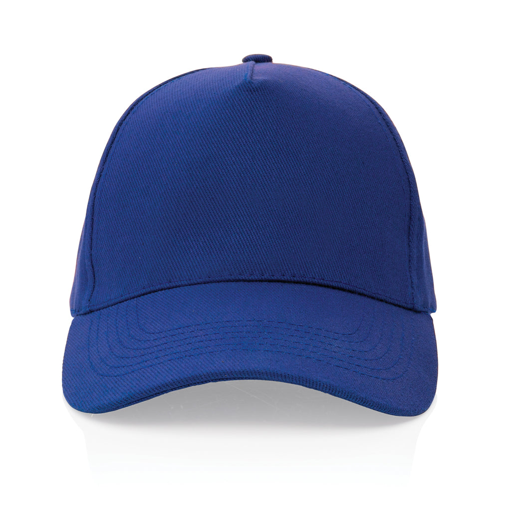 Impact 5panel 280gr Recycled cotton cap with AWARE™ tracer - Blue
