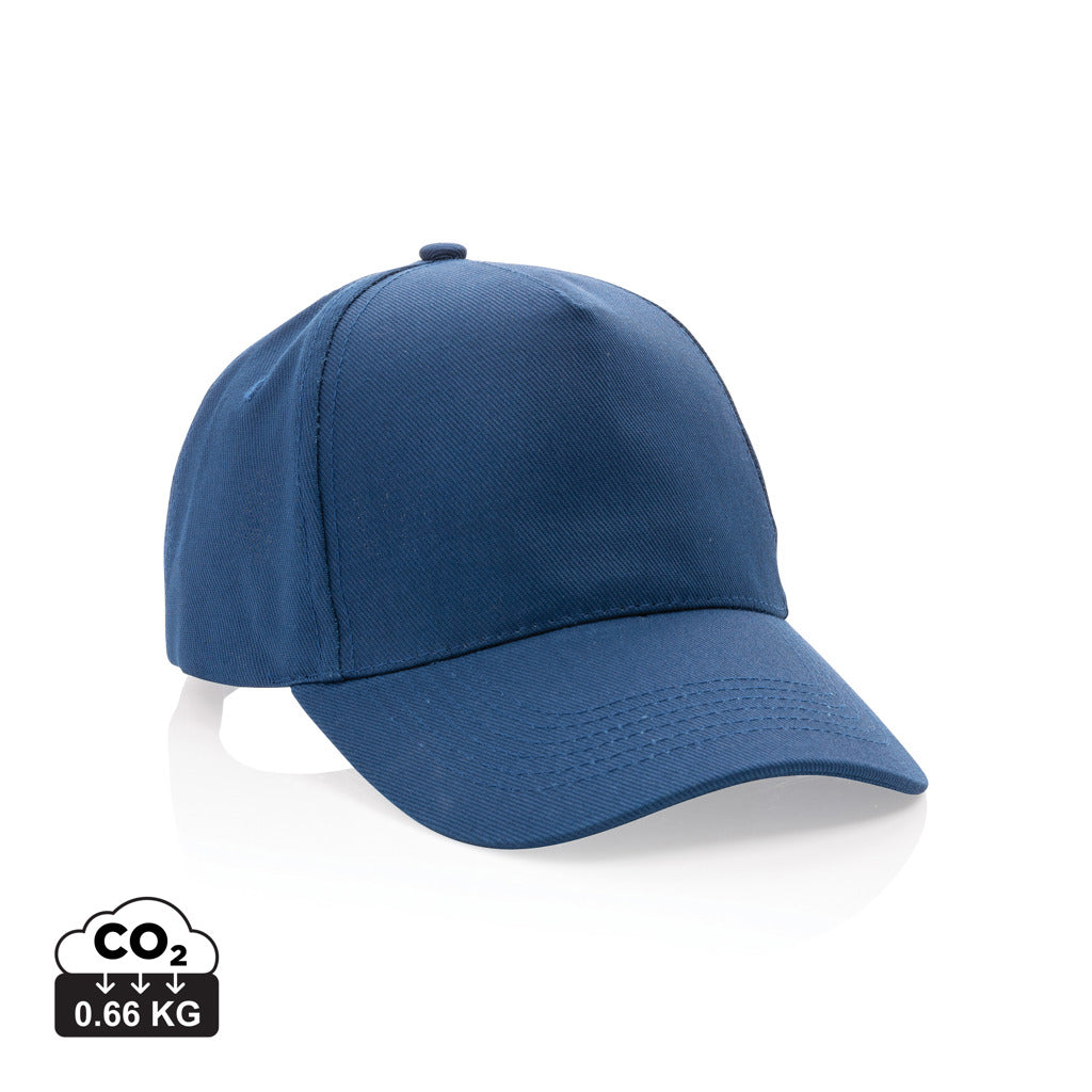 Impact 5panel 280gr Recycled cotton cap with AWARE™ tracer - Navy