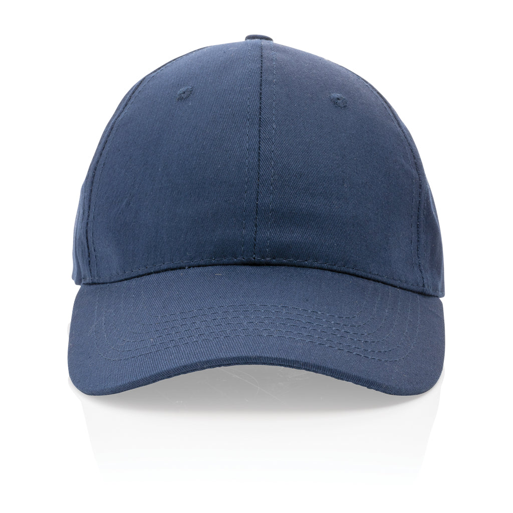 Impact 6 panel 190gr Recycled cotton cap with AWARE™ tracer - Navy