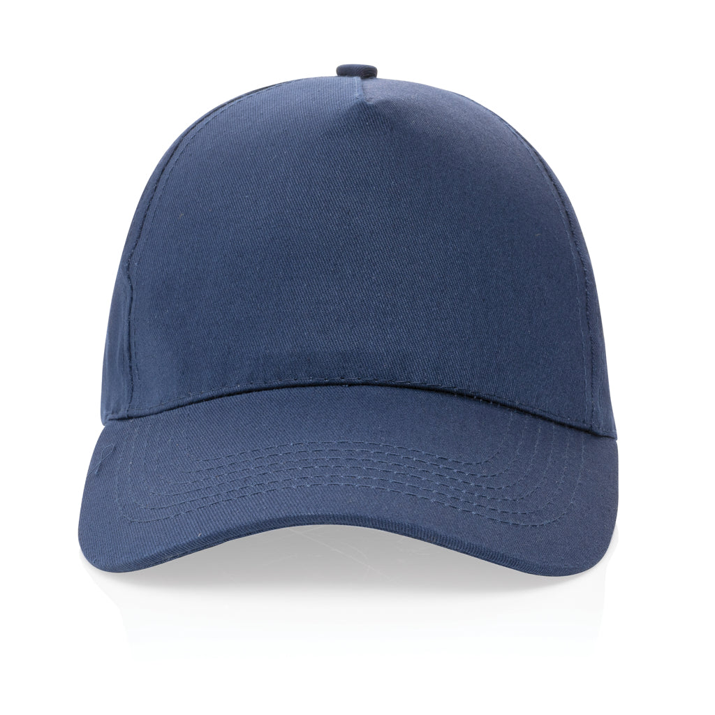 Impact 5 panel 190gr Recycled cotton cap with AWARE™ tracer - Navy