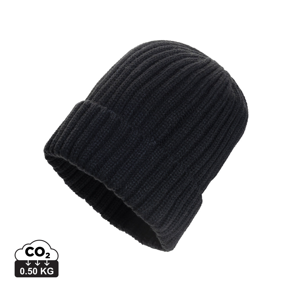 Kennedi AWARE™ Polylana® beanie with large rib - Black